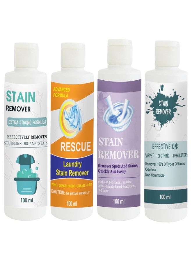 TOOVUS Stain Remover Combo Pack of Doll, Orange, Purple and Sky Stain Remover | Multi-Surface Cleaning Solution for Clothes, Fabrics, Upholstery (100 g Each) - Image 1